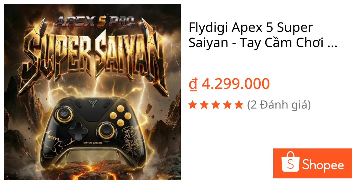 Flydigi Apex 5 Super Saiyan – Tay Cầm Chơi Game
