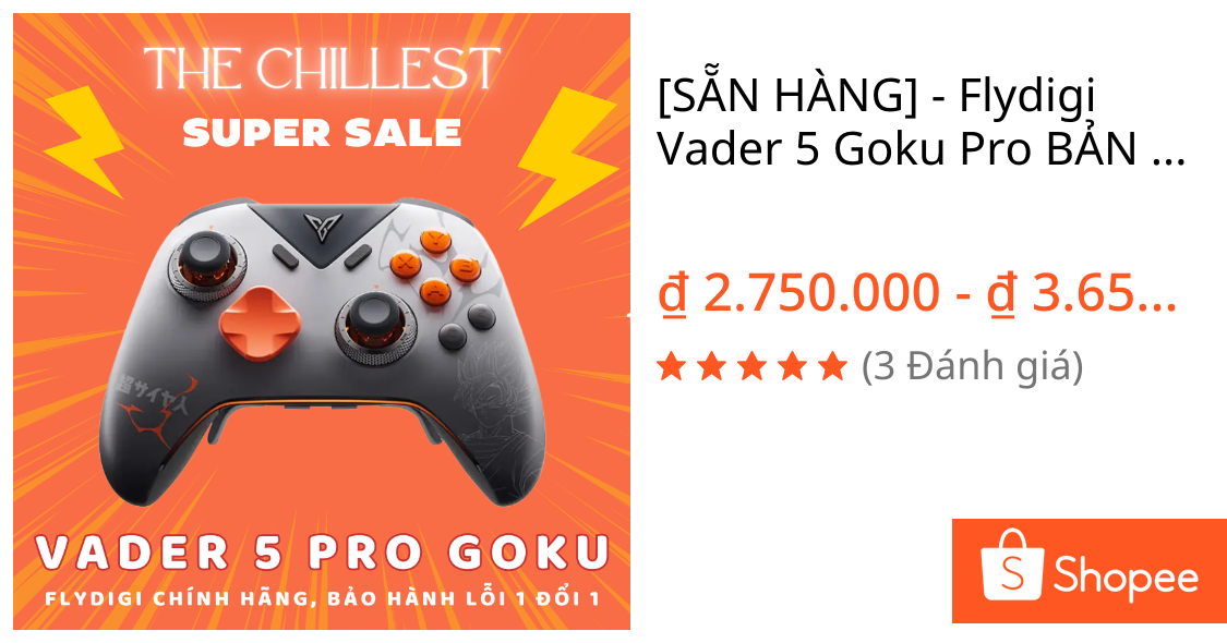 Flydigi Vader 5 Pro Goku – Tay Cầm Chơi Game
