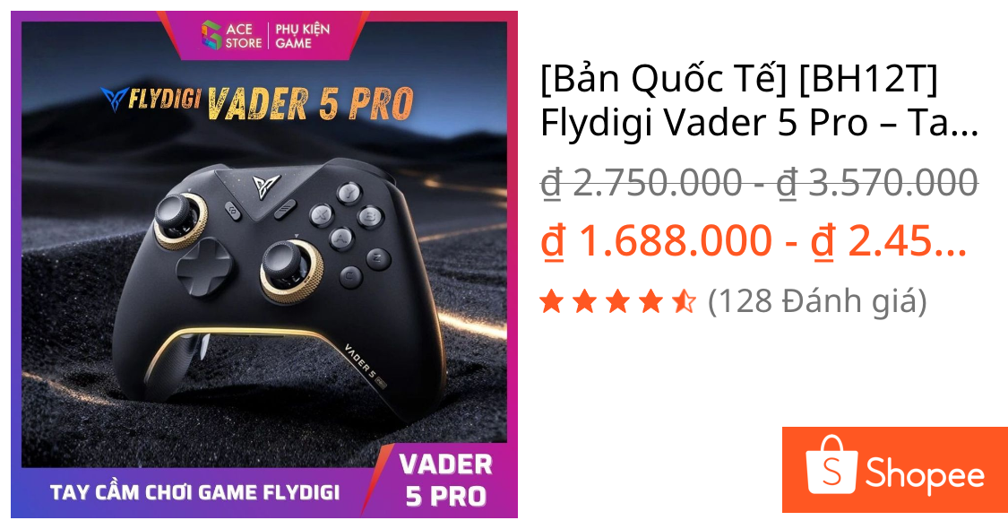 Flydigi Vader 5 Pro – Tay Cầm Gaming Đa Nền Tảng Cao Cấp 2026 | Gace Store