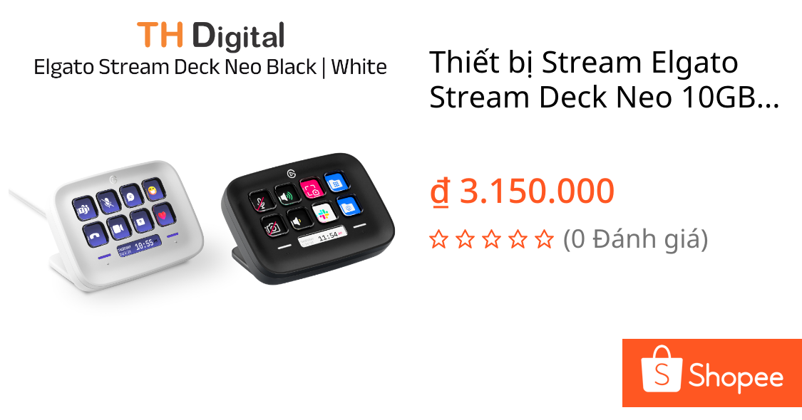 Thiết bị Stream Elgato Stream Deck Neo 10GBJ9901 – Hàng chính hãng