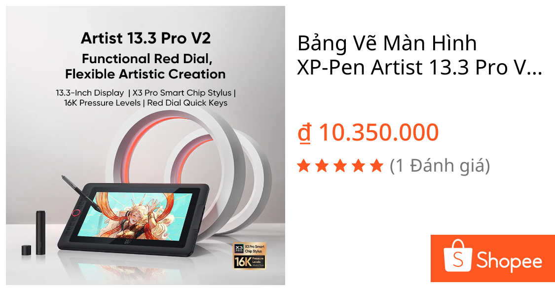 Bảng Vẽ Màn Hình XP-Pen Artist 13.3 Pro V2 – 16K – Hàng Chính Hãng