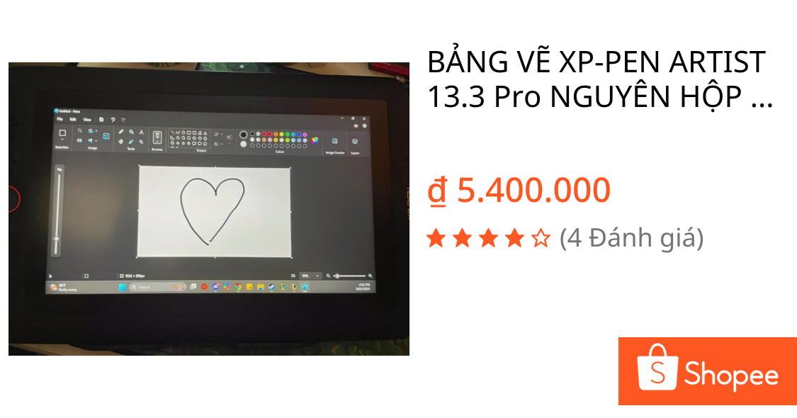 BẢNG VẼ XP-PEN ARTIST 13.3 Pro NGUYÊN HỘP 91% Adobe RGB-CHỈ 5.4 TRIỆU