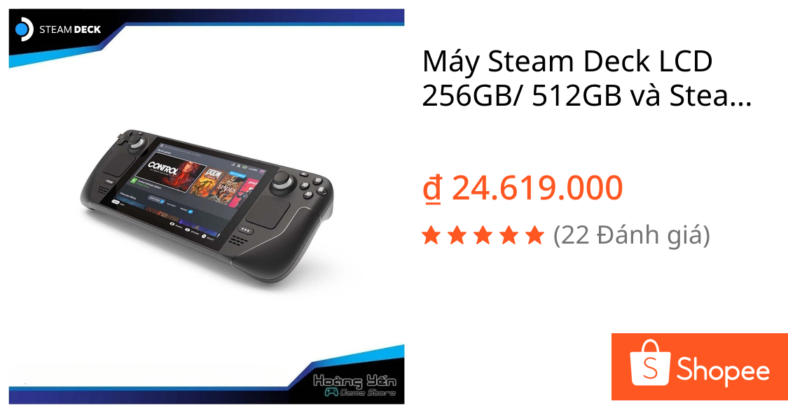 Máy Steam Deck LCD 256GB/ 512GB và Steam Deck Oled 512GB/1TB