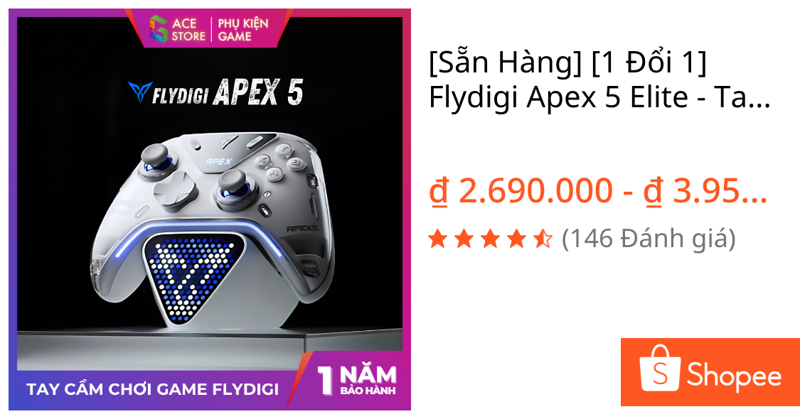 Flydigi Apex 5 Elite – Tay Cầm Chơi Game Cho PC / Mobile / Nintendo Switch