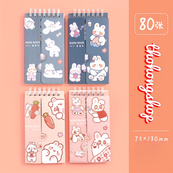 Sổ lò xo từ vựng 80 tờ Word Book