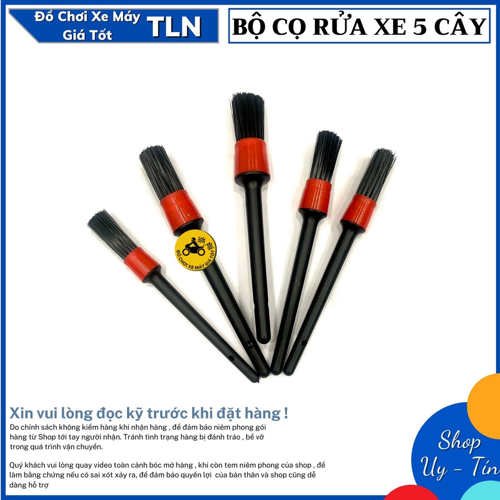 Bộ Cọ Rửa Xe 5 Cây Cho Xe Gắn Máy/ Ô tô | Shopee Việt Nam