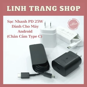 Sạc Nhanh PD 25W Chân Cắm Type C Dành cho Máy Android (Bảo Hành 12 Tháng)