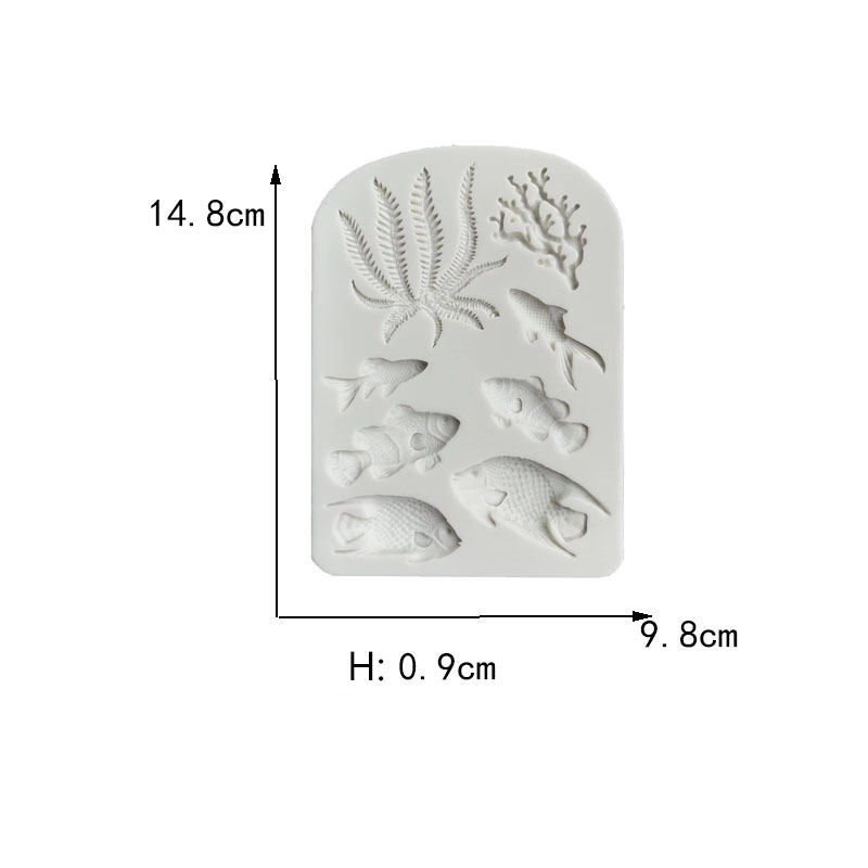 Khuôn Silicon Làm Bánh / Sô Cô La / Bánh Kẹo Hình Vỏ Sò / Sao Biển diy