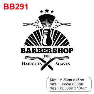 Decal dán trang trí tiệm Barber, Spa thu hút khách hàng P17