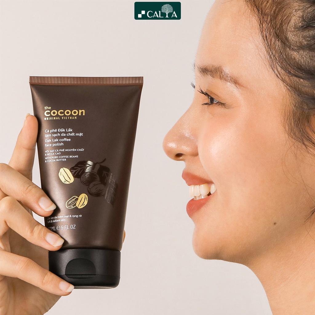 Ảnh Tẩy Tế Bào Chết Cocoon Cà Phê Đắk Lắk Dành Cho Da Mặt, Làm Sáng Da, Mềm Mịn - Cocoon Dak Lak Coffee Face Polish 150ml 1