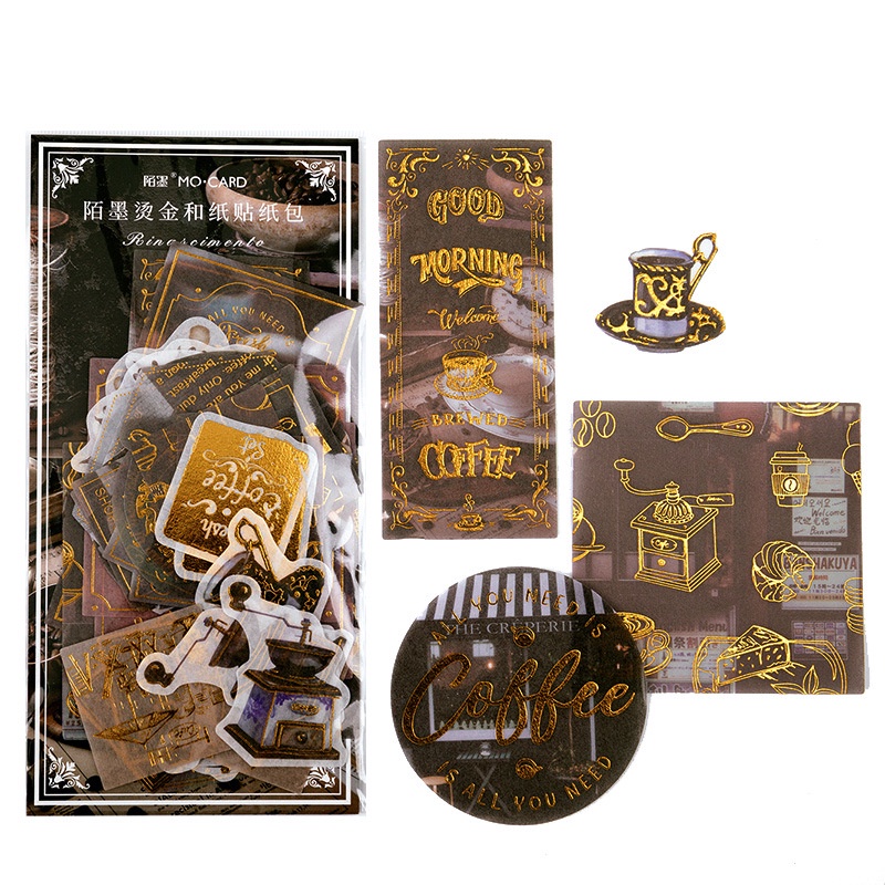 Sticker vintage dán sổ dán mũ bảo hiểm cute Set 60 miếng HD97-K63 trang trí DIY Crafts, Scrapbook, Journal, Diary