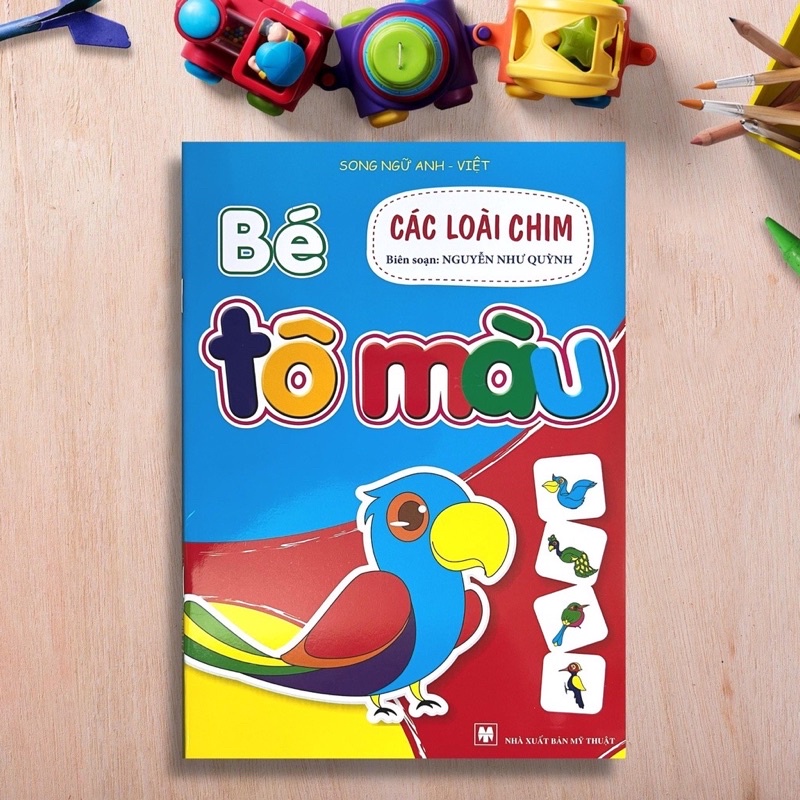 Ảnh Sách - Bé Tô Màu (Bộ 10 Cuốn Dành Cho Trẻ 3-6 Tuổi Song Ngữ Việt Anh) 4