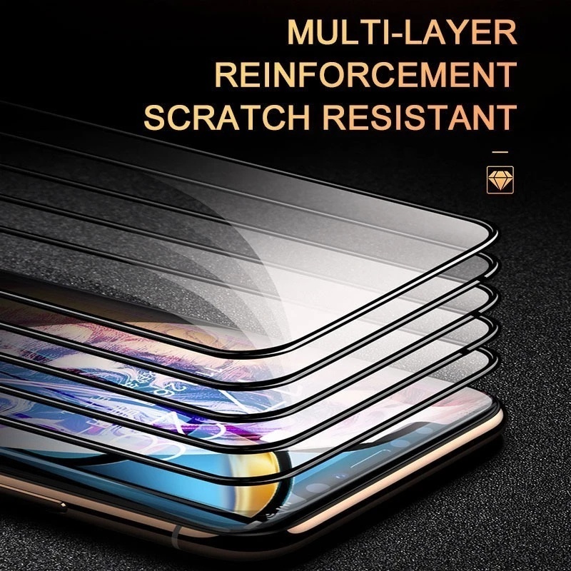 Tecno Pova 5 Kính Cường Lực Full Cover Phim Cho Tecno Pova 4 Pro 3 Neo 2 Spark 10 Pro 10C Go 2023 Camon 20 Pro 3 in1 Ống Kính Máy Ảnh Bảo Vệ Màn Hình Kính
