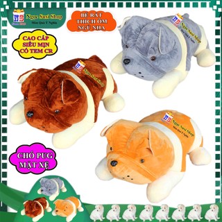 GỐI ÔM THÚ BÔNG CON CHÓ PUG MẶT XỆ CHO BÉ ÔM NGỦ - GẤU BÔNG HÌNH CON CHÓ MẶT XỆ PUG SIÊU ĐẸP
