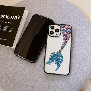 Ốp Điện Thoại Magentic Rắn Đen Thoáng Mát Cho iPhone 17 16 14 15 Pro Max Ốp Lưng Đuôi Nàng Tiên Cá Nhiều Màu Sắc Cho iPhone 11 12 13 Pro Max Acrylic Cứng PC Ốp Lưng Chống Sốc