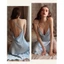 SX835 váy lụa 2 dây sexy tà dài - đầm ngủ gợi cảm - KELLY WANG