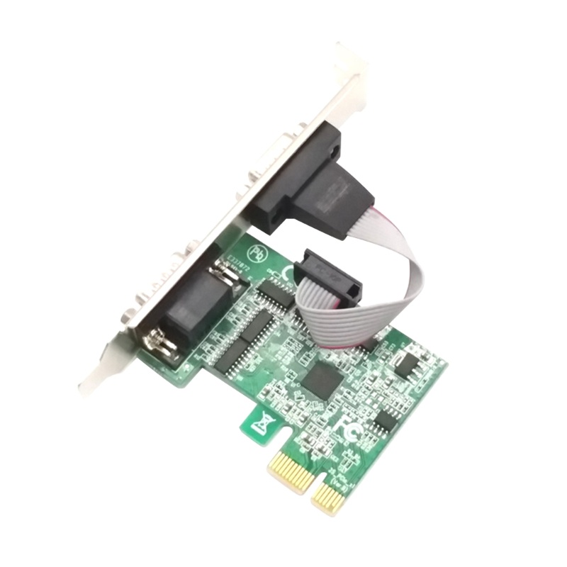 [CH *] Thẻ PCIE sang 2 Serial DB9 RS232 COM PCI-E PCI cho xe chuyển đổi mở rộng Express