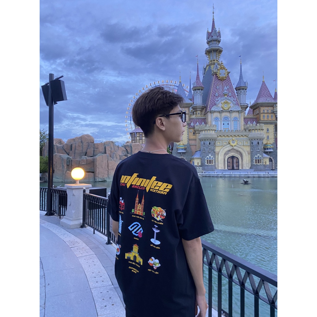 Áo Thun Unisex INFINITEE Saigon H003 100% Cotton Form Rộng