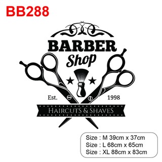 Decal dán trang trí tiệm Barber, Spa thu hút khách hàng P17