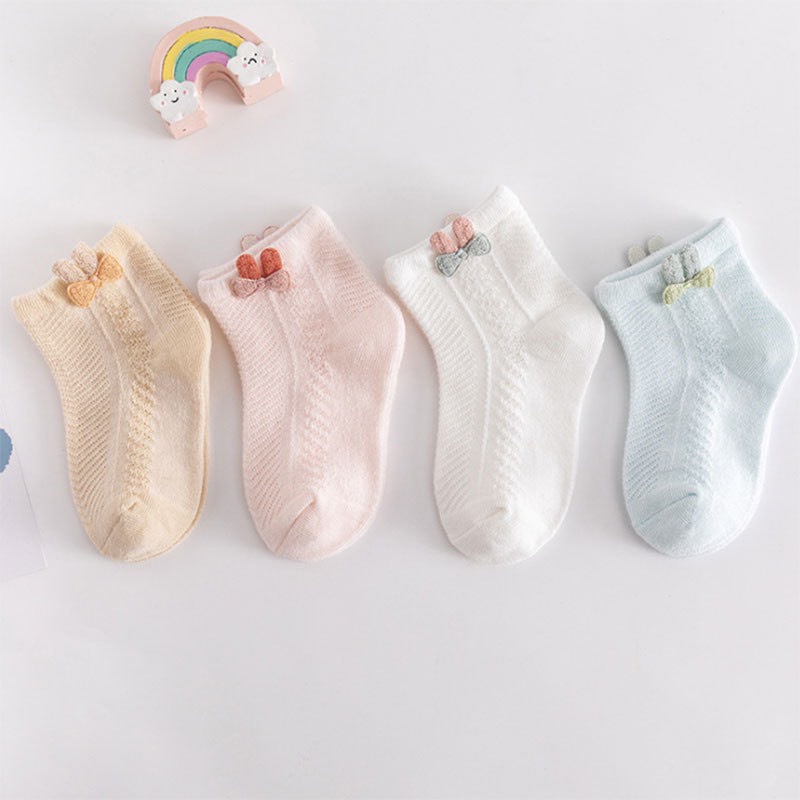 Tất lưới cao cổ hình gấu dễ thương cho bé từ 0-3 tuổi mesocshop