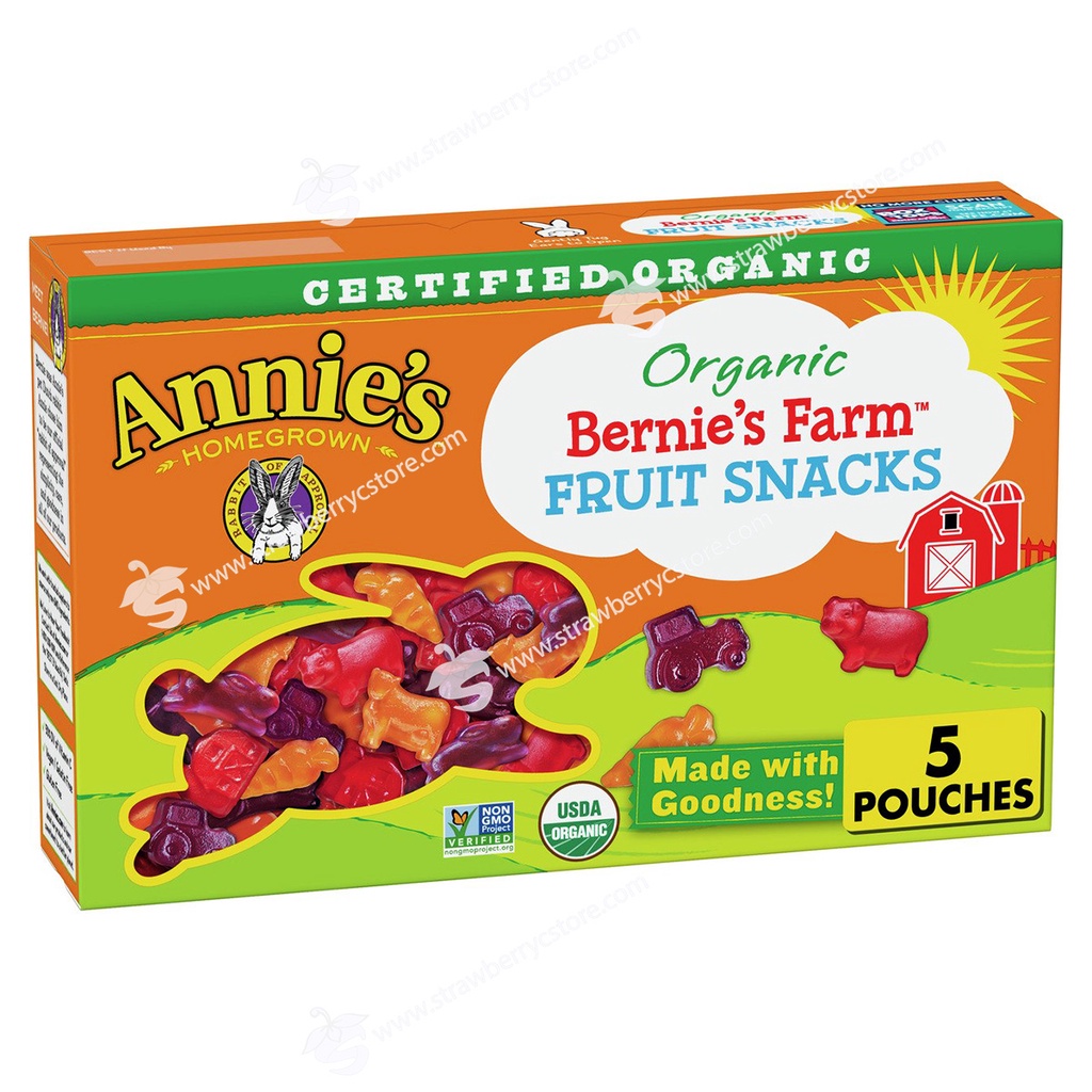 Kẹo Dẻo Trái Cây Hữu Cơ Vị Tự Nhiên Annie's Organic Bernie's Farm Fruit