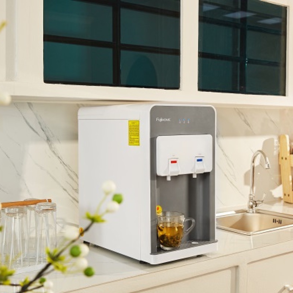 Máy Lọc Nước UF Tích Hợp Làm Nóng Lạnh Cao Cấp FujiHome WP507C, làm lạnh nhanh bằng máy nén, 4 cấp lọc với màng lọc UF