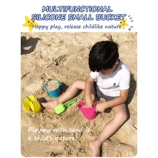 Đồ Chơi Xô Đựng Nước Bằng silicone Nhiều Màu Đa Năng Dành Cho Trẻ Em