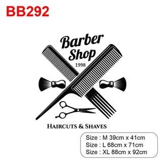 Decal dán trang trí tiệm Barber, Spa thu hút khách hàng P17