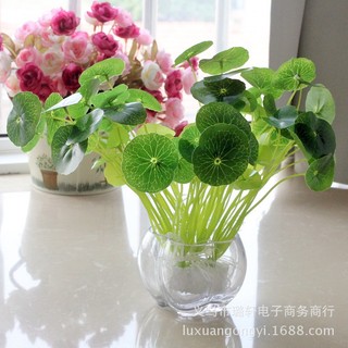 Chậu Cây Giả Lá Sen Cỡ Nhỏ Trang Trí