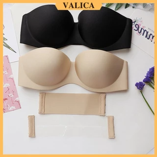 Áo ngực không dây chất su mút mỏng - Áo lót nữ không gọng cup ngực mặc váy hở lưng xinh VALICA A218