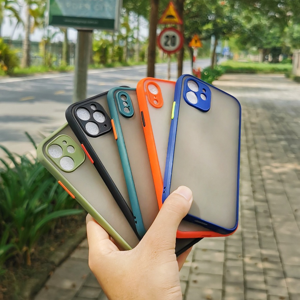 Ốp lưng iphone nhám iphone 7/7plus iphone 8/8plus/X Xr Xs Xsm/11 12