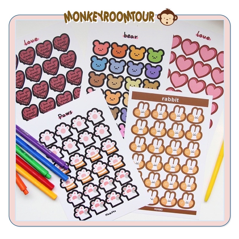 Minimore | Sticker dán kệ trang trí sổ | Shopee Việt Nam
