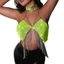 GODD Boho Long Lanh Kim Cương Giả Tua Rua Dây Choker Bikini Áo Ngực Cơ Thể Dây Xích Lưng Trang Sức Pha Lê Camis Crop See-Th