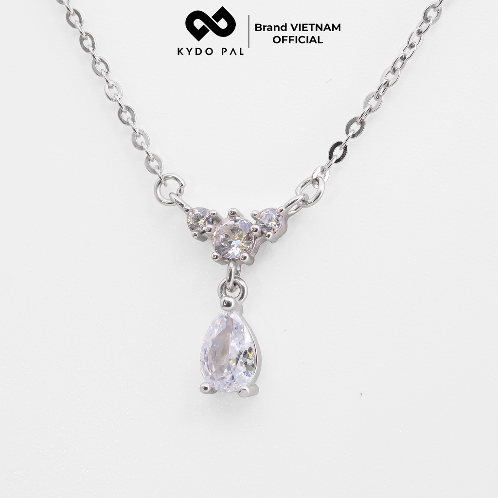 Dây chuyền bạc KYDOPAL cá tính trang sức bạc nữ đính đá cao cấp 925 - 9C3