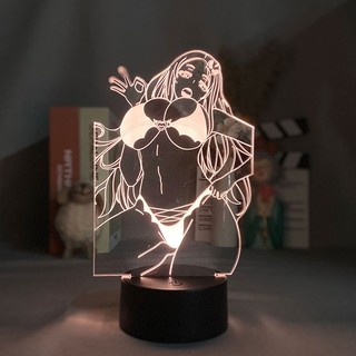 GC9 Darling in the Franxx Zero Two 002 Đèn ngủ Anime 3d Đèn LED từ xa Sạc USB Chiếu sáng Trang trí nội thất Quà tặng CG9