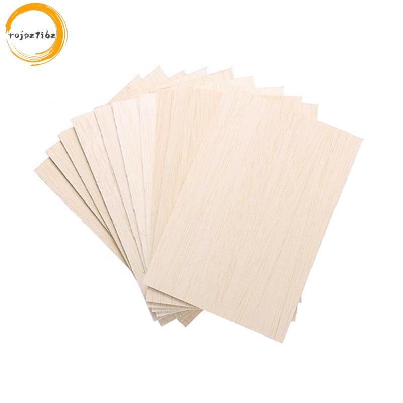 10 Gói Tấm Gỗ Chưa Hoàn Thành, Gỗ Balsa Gỗ Mỏng Cho Nhà Máy Bay Tàu Thuyền Nghệ Thuật Và Thủ Công, Đồ Trang Trí DIY