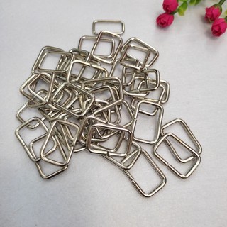 Khoen túi xách chữ nhật 2 cm 8 cái màu bạc dày 3 mm phụ kiện làm balô Pinky Shop