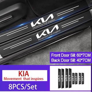 Miếng Dán Cửa Xe Hơi Bằng Sợi Carbon Cho KIA Morning Seltos K3 Carens Forte Cerato Soluto Forte Sportage Spectra Picanto RIO Carnival sorento