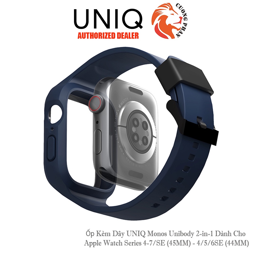 Dây Apple Watch Kèm Ốp UNIQ Monos Unibody 2-in-1 Series 4-7/SE (45MM), 4/5/6SE(44MM) - Hàng Chính Hãng Cao Cấp
