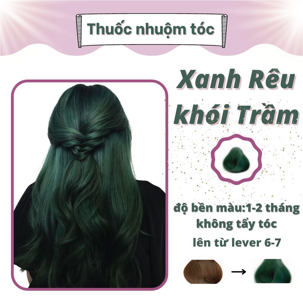 tóc màu xanh rêu khói giá tốt Tháng 4, 2024 | Mua ngay | Shopee ...