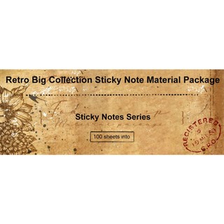 Jianwu 100 Tờ Retro Viết Tạp Chí Chất Liệu Gói Đơn Giản Memo Pad Thêu Sò Nền Trang Trí Ghi Chú Giấy Văn Phòng Phẩm