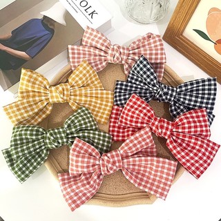 Combo 2 Kẹp nơ ruy băng, lụa/ kẹp trắng xinh xắn phong cách Hàn Quốc