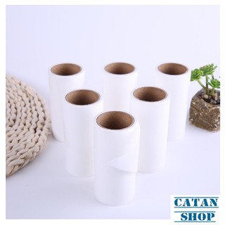 Cuộn Lõi Lăn Bụi, Cán Lăn Quần Áo, Lông Thú, Ga Giường - Lõi Dự Phòng Thay Thế 60 Tờ Sử Dụng Cho Cây Lăn Bụi 10cm