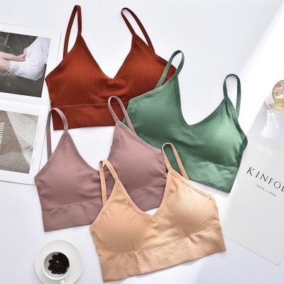 Áo Bra Tập Gym Len Tăm Bra 2 Dây Khoét Lưng Chữ U 367