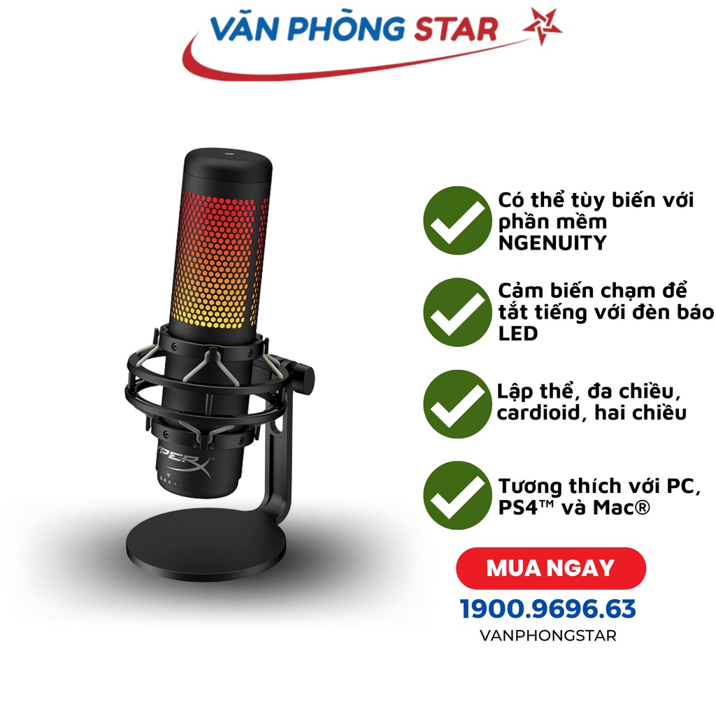 Microphone Kingston HyperX QuadCast S RGB Shopee Việt Nam