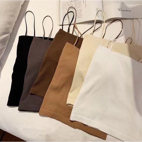 Áo bra nữ nâng ngực 2 dây, ao bra dáng dài mền mịn thoáng mát 1808