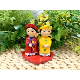 Tượng Cô Dâu Chú Rể Hạnh Phúc Trọn Vẹn (Hình Thật - Video Thật)