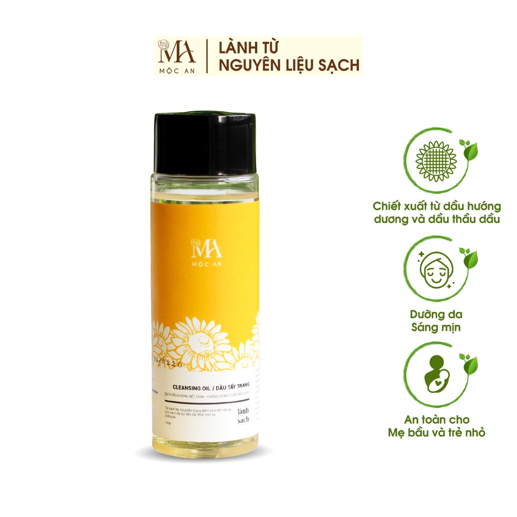 Mô tả Dầu Tẩy Trang Hướng Dương Mộc An Cleasing Oil Làm Sạch Sâu, Giảm Tốc Độ Lão Hóa 100ml - 3