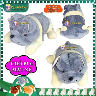 GỐI ÔM THÚ BÔNG CON CHÓ PUG MẶT XỆ CHO BÉ ÔM NGỦ - GẤU BÔNG HÌNH CON CHÓ MẶT XỆ PUG SIÊU ĐẸP