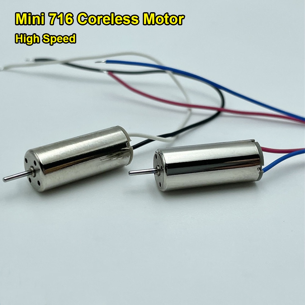 1 Mô Tơ Mini 716 DC 3.7V 52000RPM Tốc Độ Cao 7 * 16mm | Shopee Việt Nam